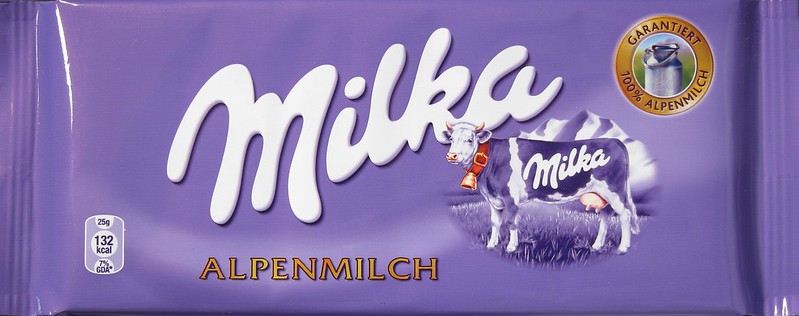 Une tablette de chocolat Milka